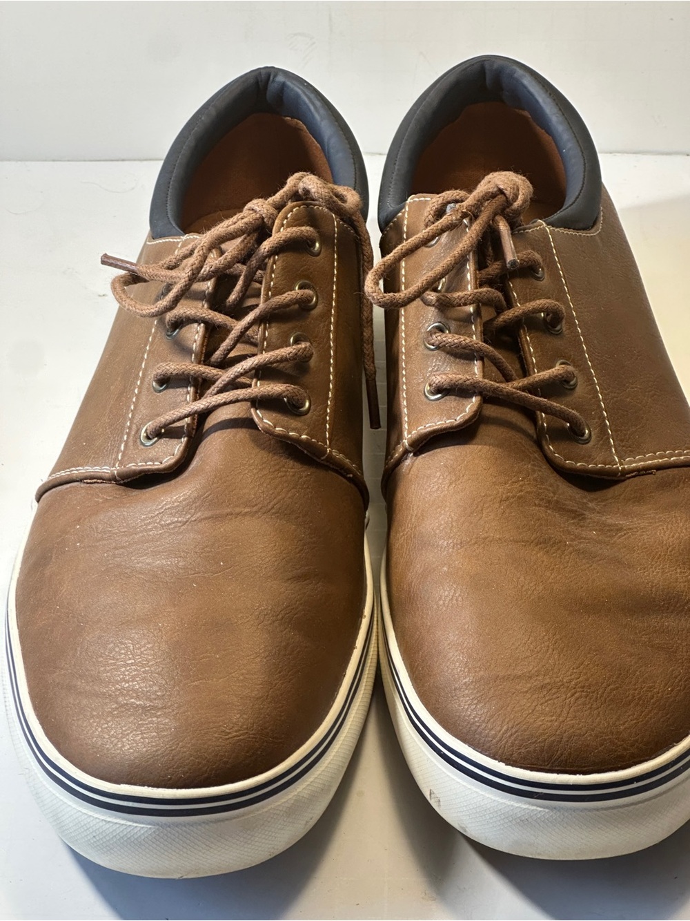 Goodfellow & Co Bernie Men’s 11 Brown Navy Casual Lace Up Shoes